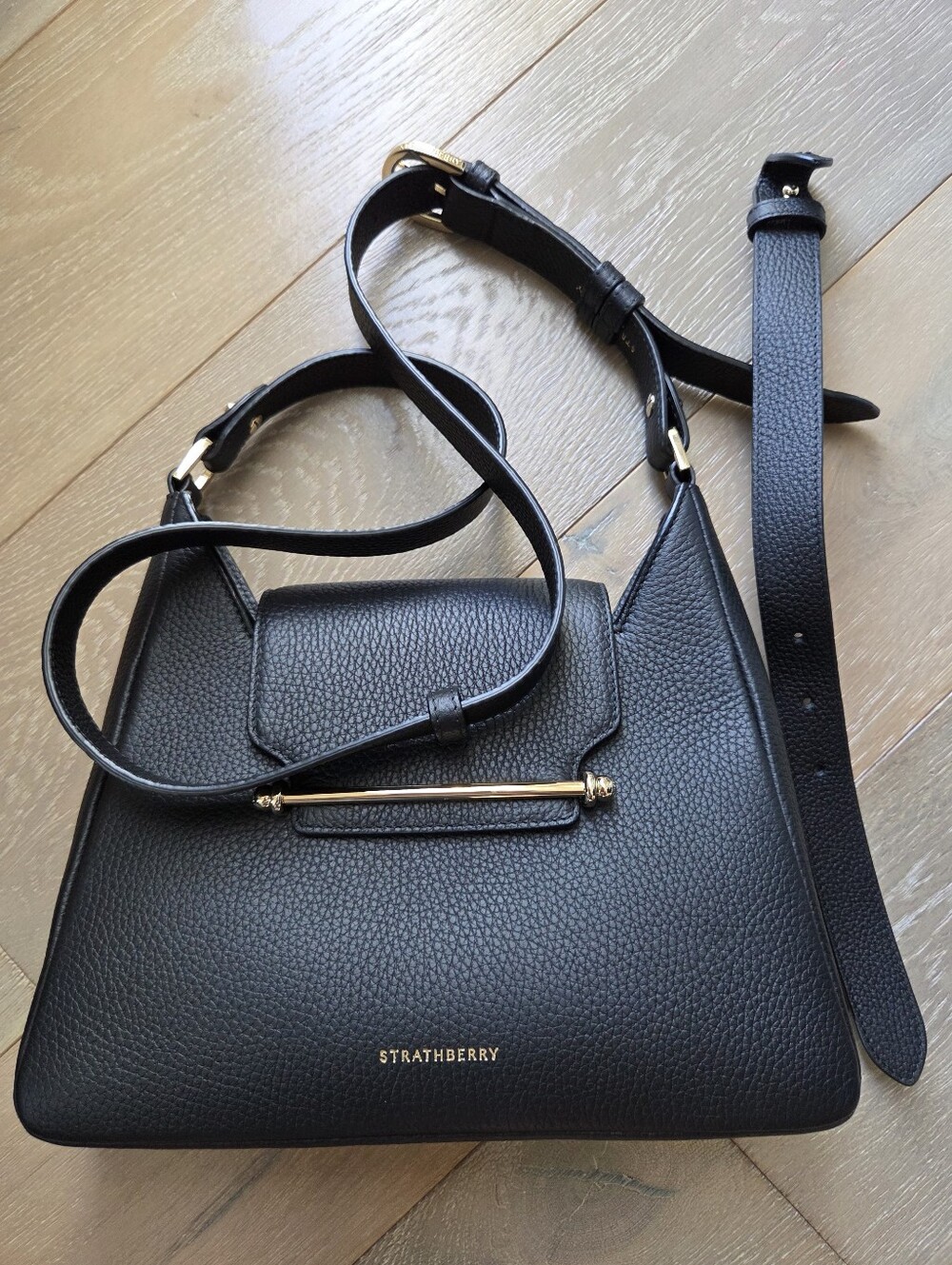 Strathberry Black Multrees Bag - EUC